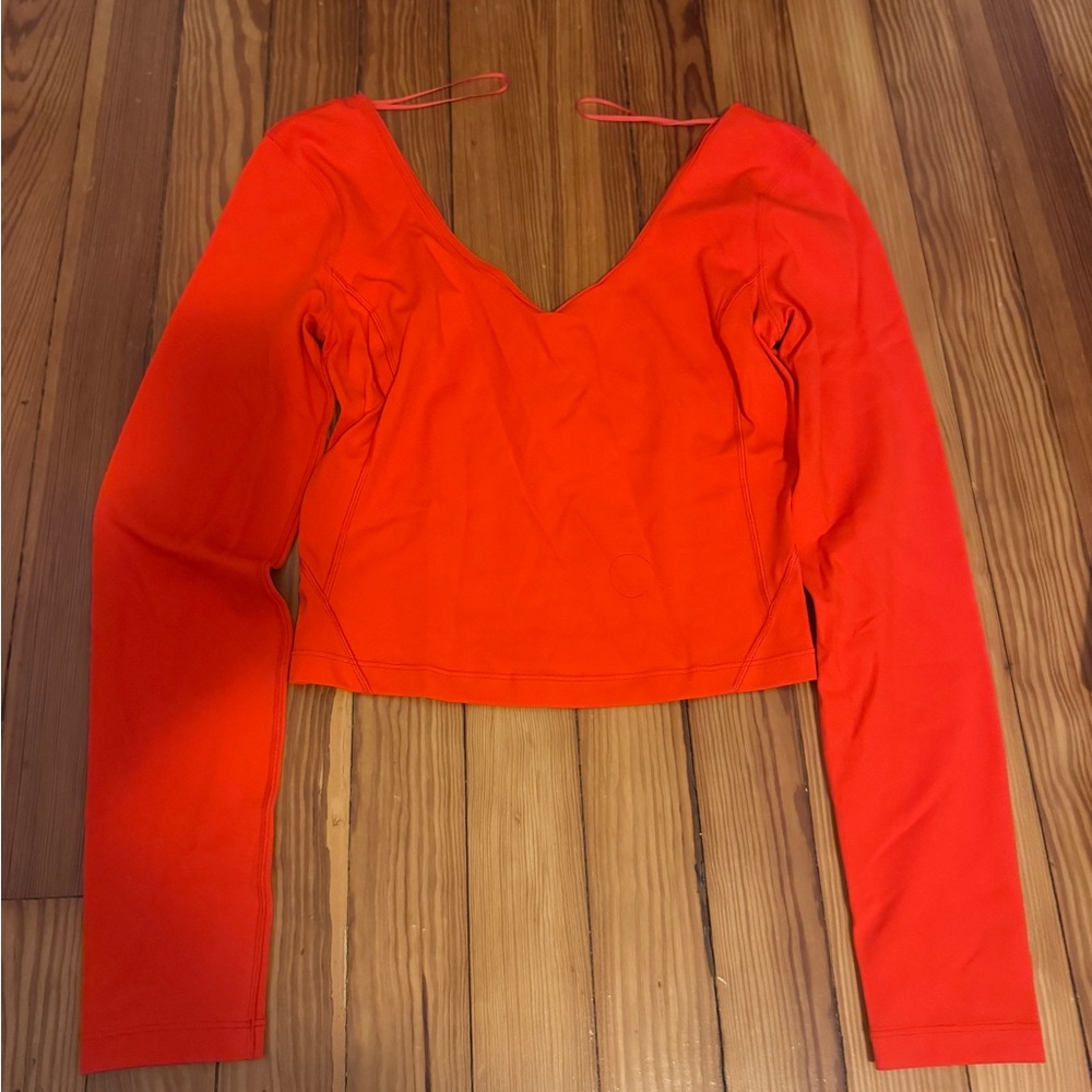 Lululemon Sonic Orange Align Long Sleeve Top